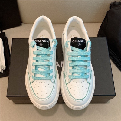 Chanel 2021 Women's Leather Sneakers,CHAS0634 - 샤넬 2021 여성용 레더 스니커즈,Size(225-250),화이트