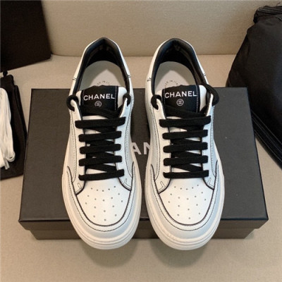 Chanel 2021 Women's Leather Sneakers,CHAS0636 - 샤넬 2021 여성용 레더 스니커즈,Size(225-250),화이트