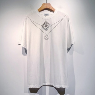 [추천템]Loewe  Mm/Wm Smile Short Sleeved Tshirts White - 로에베 2021 남/녀 스마일 반팔티 Loe0421x Size(s - 2xl) 화이트