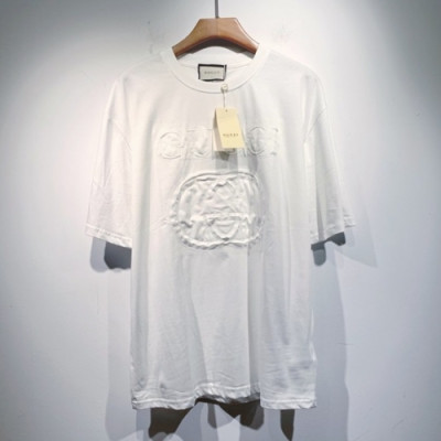 [트렌디]Gucci  Mm/Wm Logo Short Sleeved Tshirts Ivory - 구찌 2021 남/녀 로고 반팔티 Guc03745x Size(s - 2xl) 아이보리