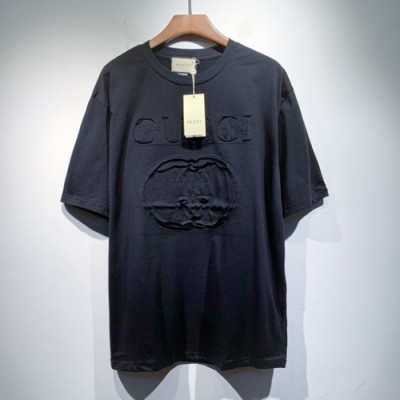 Gucci  Mm/Wm Logo Short Sleeved Tshirts Black - 구찌 2021 남/녀 로고 반팔티 Guc03763x Size(s - 2xl) 블랙