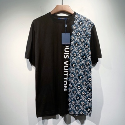 Louis vuitton  Mm/Wm Logo Short Sleeved Tshirts Black - 루이비통 2021 남/녀 로고 반팔티 Lou02926x Size(s - 2xl) 블랙