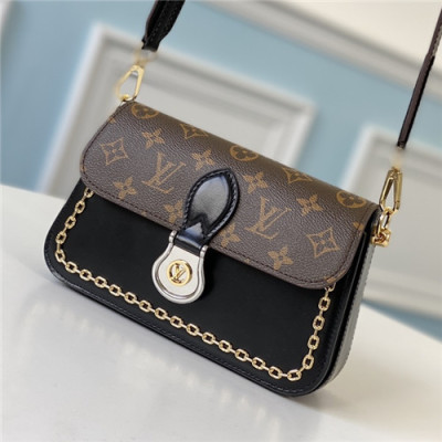 [유니크한]Louis Vuitton 2021 Women's Leather Cross Bag,21cm,M45559,LOUB2396 - 루이비통 2021 여성용 레더 크로스백,21cm,블랙