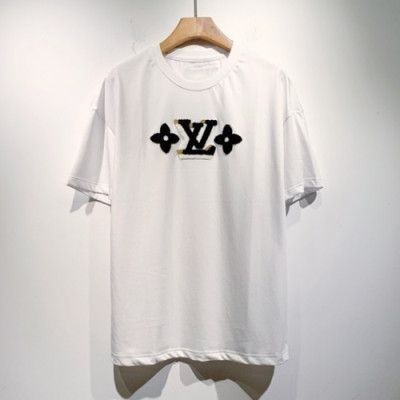Louis vuitton  Mm/Wm Logo Short Sleeved Tshirts White - 루이비통 2021 남/녀 로고 반팔티 Lou02932x Size(s - 2xl) 화이트