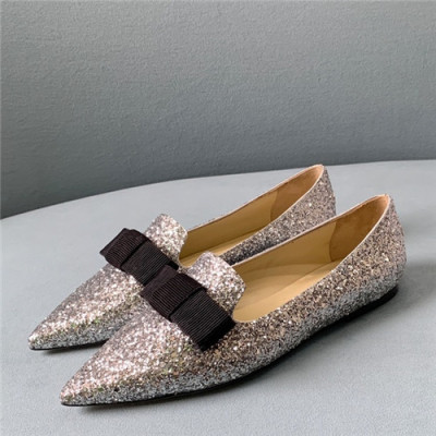 Jimmy Choo 2021 Women's Leather Flat,JIMS0113 - 지미츄 2021 여성용 레더 플렛,Size(225-250),골드