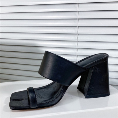 Maison Margiela 2021 Women's Leather High Heel Sandal,MMS0083 - 메종 마르지엘라 2021 여성용 레더 하이힐 샌들,Size(225-250),블랙