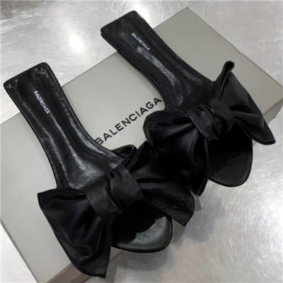 Balenciaga 2021 Women's Leather Slipper,BALS0247 - 발렌시아가  2021 여성용 레더 슬리퍼,Size(225-250),블랙