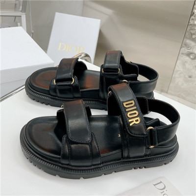 Dior 2021 Women's Leather Sandal,DIOS0399 - 디올 2021 여성용 레더 샌들,Size(225-250),블랙
