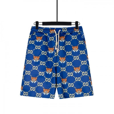 [클래식]Gucci  Mens Initial Logo Vintage Casual Half Pants Blue - 구찌 2021 남성 이니셜 로고 빈티지 캐쥬얼 반바지 Guc03779x Size(xs - l) 블루