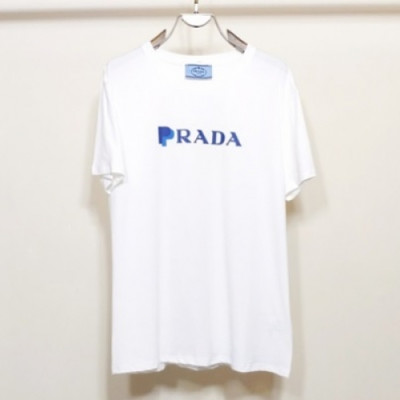 Prada  Mens Basic Logo Short Sleeved Tshirts White - 프라다 2021 남성 베이직 로고 폴로 반팔티 Pra02282x Size(s - 2xl) 화이트