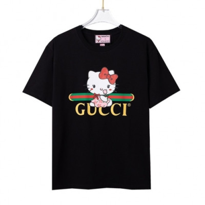 Gucci  Mm/Wm Logo Short Sleeved Tshirts Black - 구찌 2021 남/녀 로고 반팔티 Guc03781x Size(xs - l) 블랙