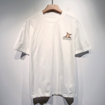 [추천템]Loewe  Mm/Wm Smile Short Sleeved Tshirts White - 로에베 2021 남/녀 스마일 반팔티 Loe0428x Size(s - 2xl) 화이트