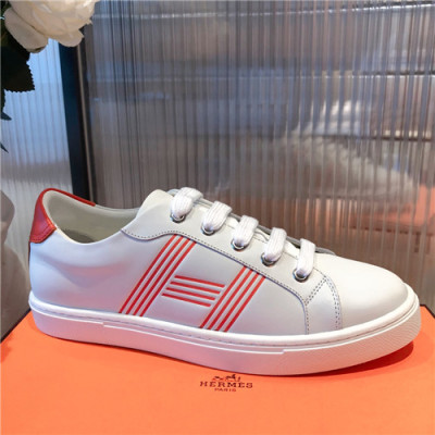 Hermes 2021 Men's Leather Sneakers,HERS0468 - 에르메스 2021 남성용 레더 스니커즈,Size(240-270),화이트