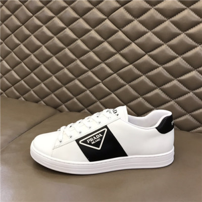 Prada 2021 Men's Leather Sneakers,PRAS0790 - 프라다 2021 남성용 레더 스니커즈,Size(240-270),화이트