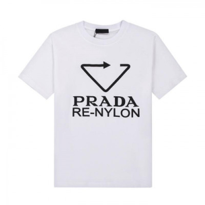Prada  Mens Basic Logo Short Sleeved Tshirts White - 프라다 2021 남성 베이직 로고 폴로 반팔티 Pra02295x Size(s - xl) 화이트