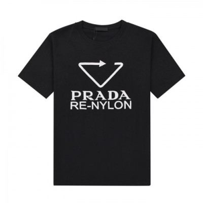 Prada  Mens Basic Logo Short Sleeved Tshirts Black - 프라다 2021 남성 베이직 로고 폴로 반팔티 Pra02296x Size(s - 2xl) 블랙