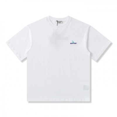 [매장판]Balenciaga  Mm/Wm Logo Cotton Short Sleeved Tshirts White - 발렌시아가 2021 남/녀 로고 코튼 반팔티 Bal01077x Size(xs - l) 화이트