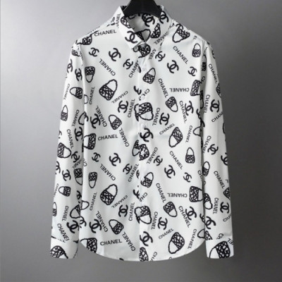 Chanel  Mens Logo Tshirts White - 샤넬 2020 남성 로고 셔츠 Cha0708x Size(m - 3xl) 화이트