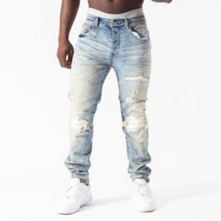Amiri  Mens Trendy Denim Pants Blue - 아미리 2021 남성 트렌디 데님 팬츠 Ami0216x Size(29 - 38) 블루