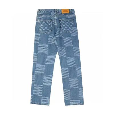 Louis vuitton  Mens Monogram Casual Pants Blue - 루이비통 2022 남성 모노그램 캐쥬얼 팬츠 Lou02967x Size(29 - 38) 블루