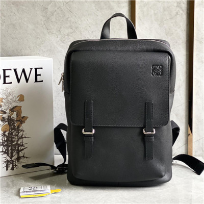 [로에베]Loewe 2021 Men's Leather Backpack,39cm,LOEB0535 - 로에베 2021 남성용 레더 백팩,39cm,블랙