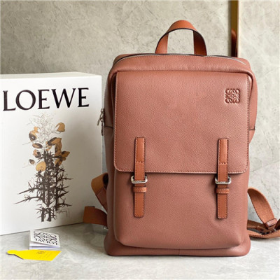 [로에베]Loewe 2021 Men's Leather Backpack,39cm,LOEB0537 - 로에베 2021 남성용 레더 백팩,39cm,브라운