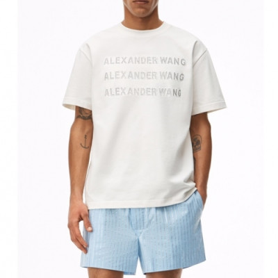 Alexsander Wang  Mm/Wm Logo Short Sleeved Tshirts White - 알렉산더왕 2021 남/녀 로고 반팔티 Alw0176x Size(s - 2xl) 화이트