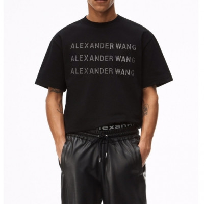 Alexsander Wang  Mm/Wm Logo Short Sleeved Tshirts Black - 알렉산더왕 2021 남/녀 로고 반팔티 Alw0177x Size(s - 2xl) 블랙