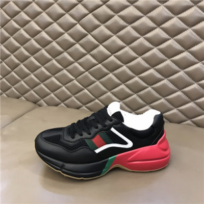 Gucci 2021 Mm/Wm Leather Sneakers,GUCS1556 - 구찌 2021 남여공용 레더 스니커즈,Size(240-270),블랙
