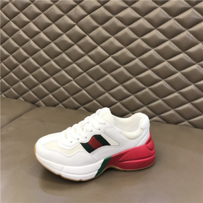 Gucci 2021 Mm/Wm Leather Sneakers,GUCS1558 - 구찌 2021 남여공용 레더 스니커즈,Size(240-270),화이트