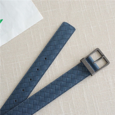 Bottega Veneta 2021 Men's Leather Belt,3.5cm,BOTBT0048 - 보테가베네타 2021 남성용 레더 벨트,3.5cm,블루