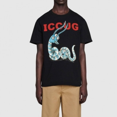 Gucci  Mm/Wm Logo Short Sleeved Tshirts Black - 구찌 2021 남/녀 로고 반팔티 Guc03789x Size(xs - l) 블랙