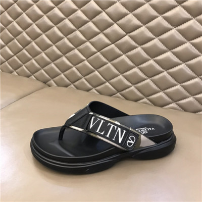 Valentino 2021 Men's Leather Slipper,VTS0372 - 발렌티노 2021 남성용 레더 슬리퍼,Size(240-2707),블랙