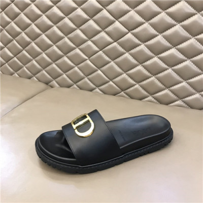 Dior 2021 Men's Leather Slipper,DIOS0415 - 디올 2021 남성용 레더 슬리퍼,Size(240-270),블랙