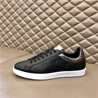 Louis Vuitton 2021 Men's Leather Sneakers,LOUS2102 - 루이비통 2021 남성용 레더 스니커즈,Size(240-270),블랙