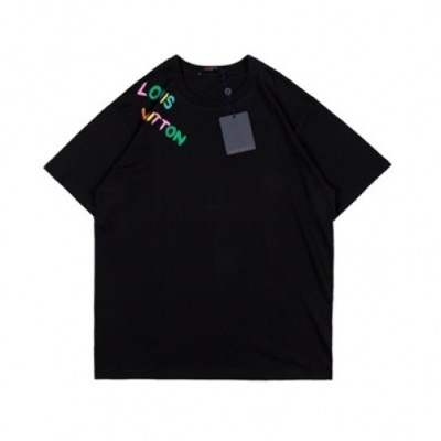 Louis vuitton  Mm/Wm Logo Short Sleeved Tshirts Black - 루이비통 2021 남/녀 로고 반팔티 Lou02981x Size(xs - l) 블랙