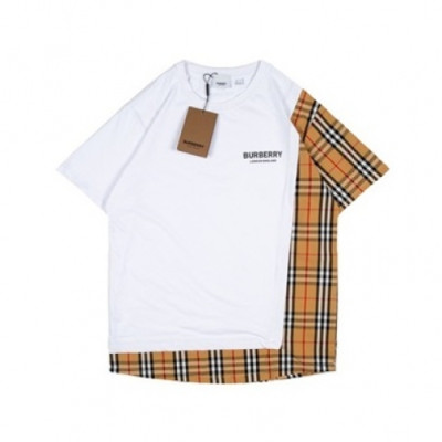 Burberry  Mm/Wm Logo Cotton Short Sleeved Tshirts White - 버버리 2021 남/녀 로고 코튼 반팔티 Bur03992x Size(xs - l) 화이트