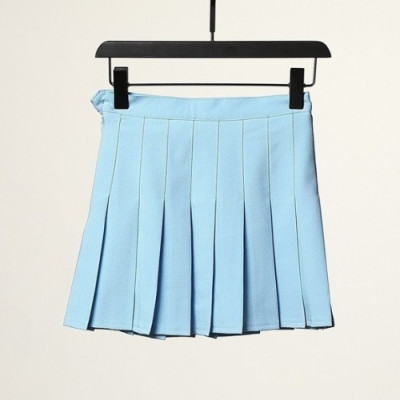 [추천템]Thom Browne  Womens Classic Cotton Skirts Blue - 톰브라운 2021 여성 클래식 코튼 스커트 Thom01285x Size(0 - 4) 블루