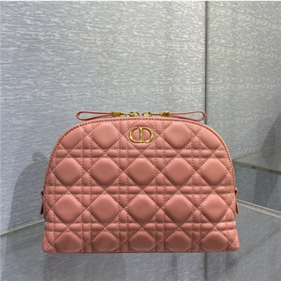 [디올]Dior 2021 Women's Leather Pouch,23cm,DIOB0675 - 디올 2021 여성용 레더 파우치,23cm,핑크