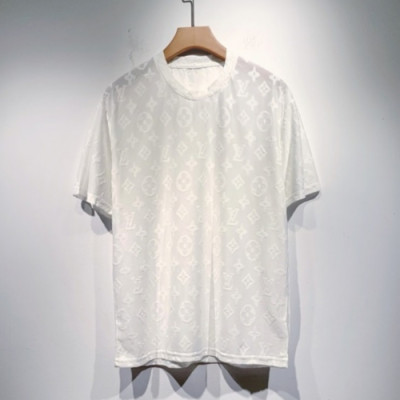 Louis vuitton  Mm/Wm Logo Short Sleeved Tshirts White - 루이비통 2021 남/녀 로고 반팔티 Lou02988x Size(s - 2xl) 화이트