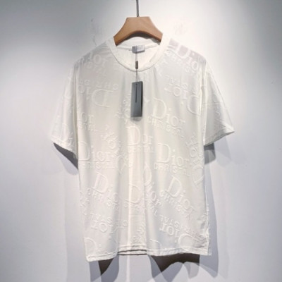 Dior  Mm/Wm Casual Crew-neck Short Sleeved Tshirts White - 디올 2021 남/녀 캐쥬얼 크루넥 반팔티 Dio01280x Size(s - 2xl) 화이트