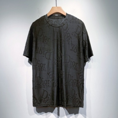 Dior  Mm/Wm Casual Crew-neck Short Sleeved Tshirts Black - 디올 2021 남/녀 캐쥬얼 크루넥 반팔티 Dio01281x Size(s - 2xl) 블랙