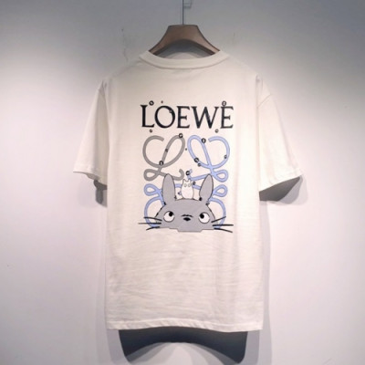 [추천템]Loewe  Mm/Wm Smile Short Sleeved Tshirts White - 로에베 2021 남/녀 스마일 반팔티 Loe0438x Size(s - 2xl) 화이트