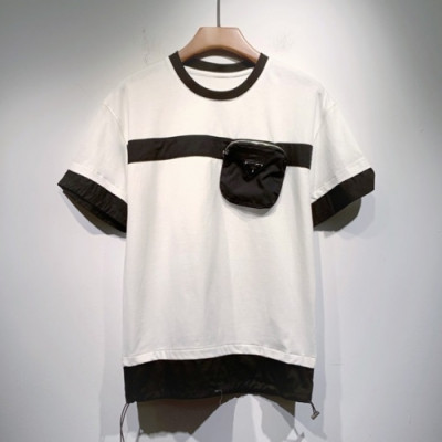 Prada  Mens Basic Logo Short Sleeved Tshirts White - 프라다 2021 남성 베이직 로고 폴로 반팔티 Pra02300x Size(s - 2xl) 화이트