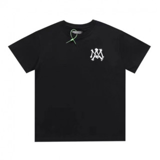 Amiri  Mm/Wm Logo Cotton Short Sleeved Tshirts Black - 아미리 2021 남/녀 로고 코튼 반팔티 Ami0226x Size(s - xl) 블랙