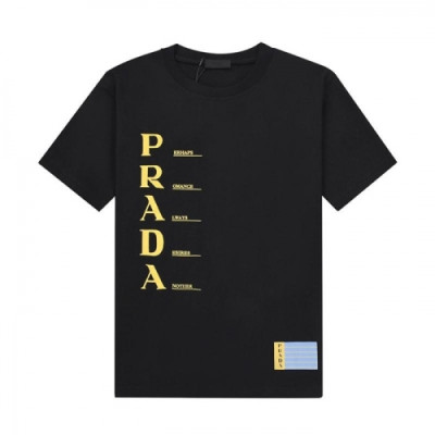 Prada  Mens Basic Logo Short Sleeved Tshirts Black - 프라다 2021 남성 베이직 로고 폴로 반팔티 Pra02303x Size(xs - l) 블랙