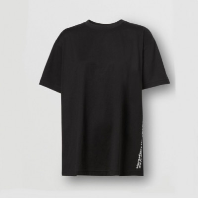 Burberry  Mm/Wm Logo Cotton Short Sleeved Tshirts Black - 버버리 2021 남/녀 로고 코튼 반팔티 Bur04003x Size(s - 2xl) 블랙