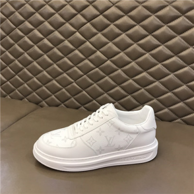 Louis Vuitton 2021 Men's Leather Sneakers,LOUS2112 - 루이비통 2021 남성용 레더 스니커즈,Size(240-270),화이트