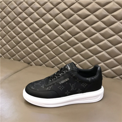 Louis Vuitton 2021 Men's Leather Sneakers,LOUS2116 - 루이비통 2021 남성용 레더 스니커즈,Size(240-270),블랙