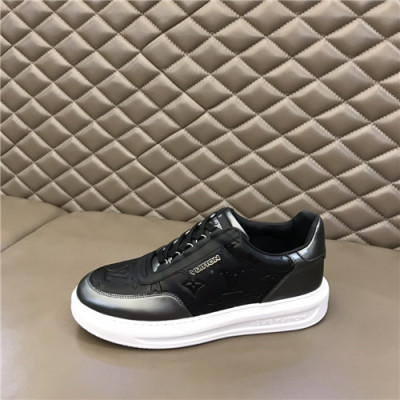 Louis Vuitton 2021 Men's Leather Sneakers,LOUS2118 - 루이비통 2021 남성용 레더 스니커즈,Size(240-270),블랙
